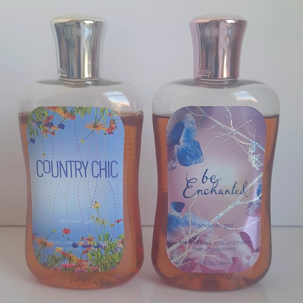 Bath & Body Works Secret Country Chic Shower & Be Enchanted Gel 10 Oz Each